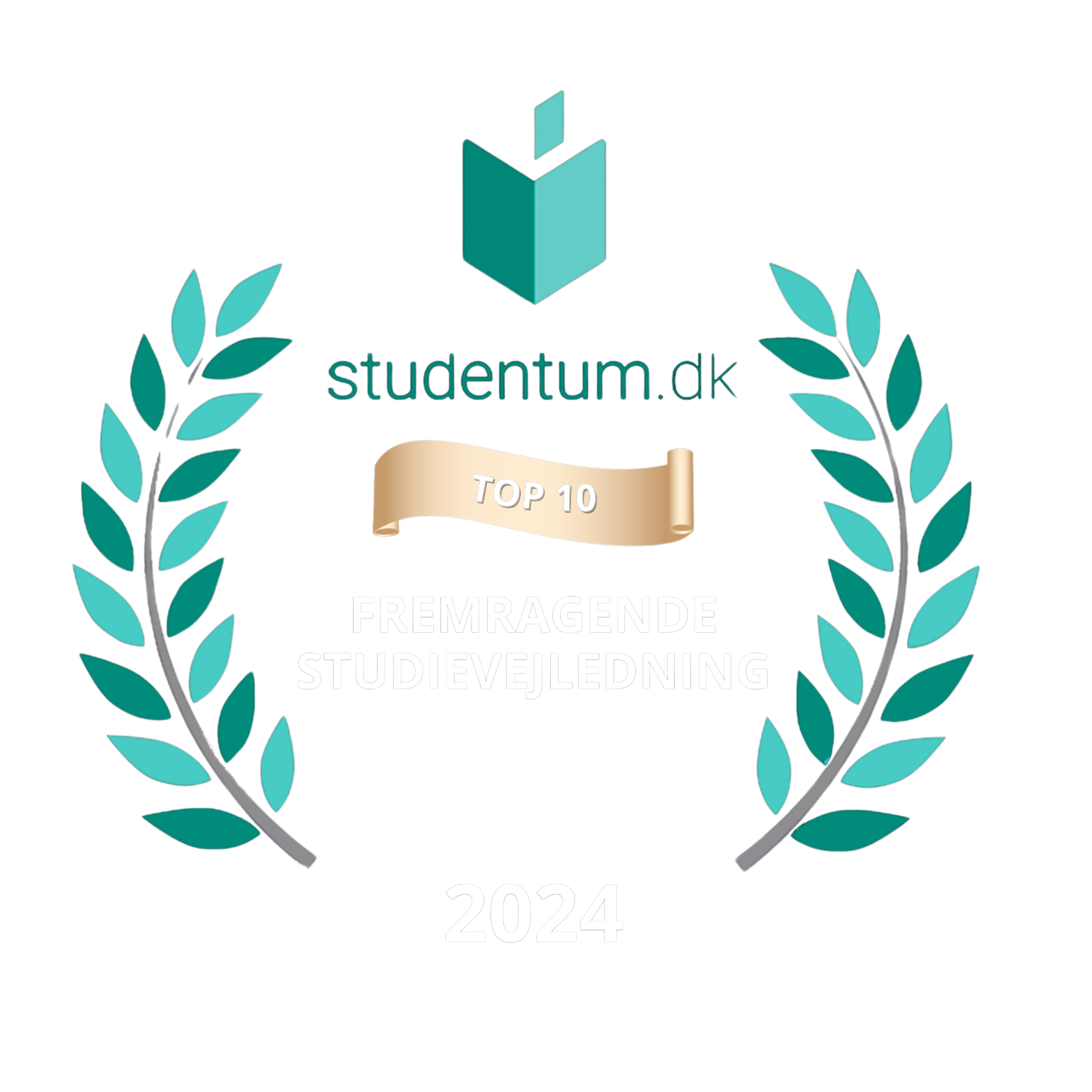 studentum.dk anerkender jeres fremragende studievejledning anno 2024